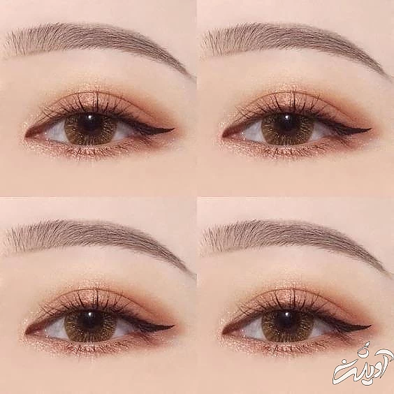 آرایش چشم کره ای ساده آرایش چشم کره ای